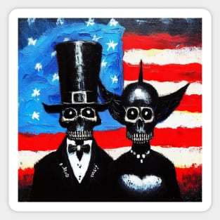 American Goths Sticker